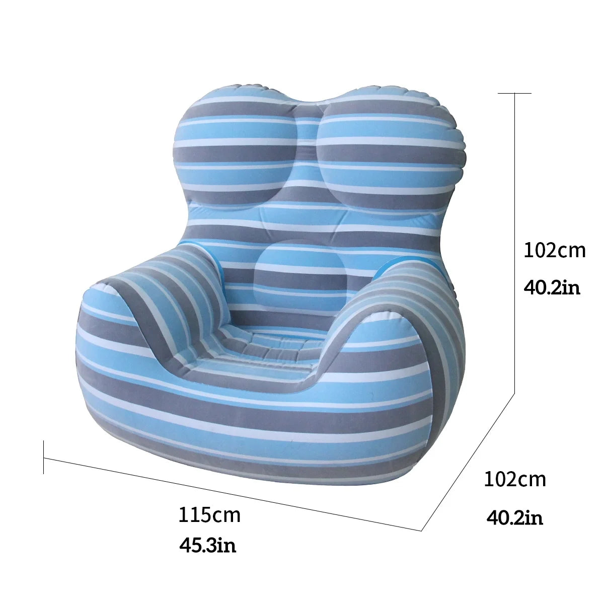 Inflatable Bean Bag Chair | Versatile 2-in-1 Blow Up Couch