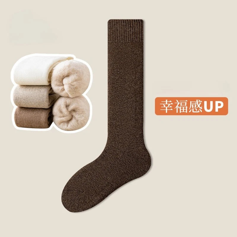 Women's Winter Warm Wool Knee Socks | Cozy & Stylish Footwear