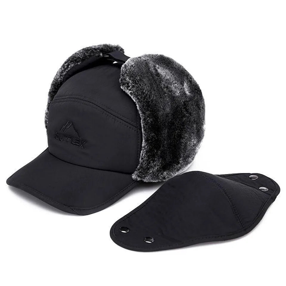 Unisex Thickened Velvet Winter Hat | Warm and Windproof Bomber Cap