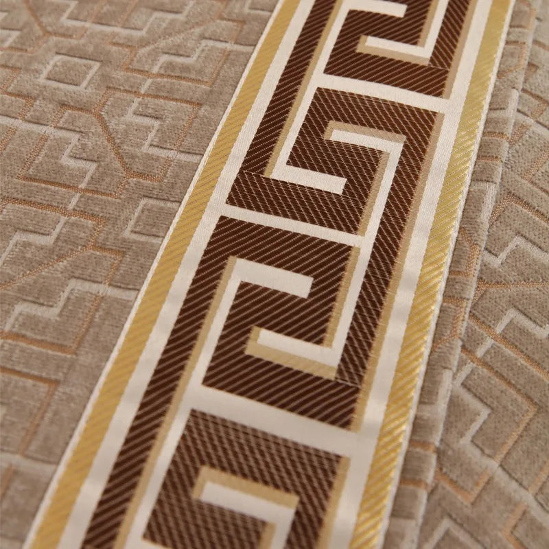 Non-Slip Geometric Chenille Sofa Cover | Universal All-Seasons Towel