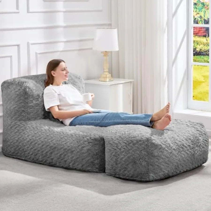 Sillón Puff Grande | Comodidad de Espuma Viscoelástica en Cualquier Momento