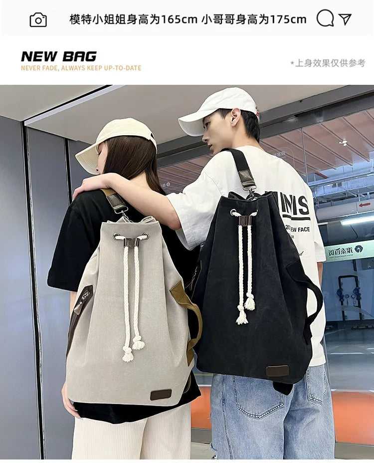 Retro Canvas Backpack Shoulder Bag | Stylish & Functional Gear