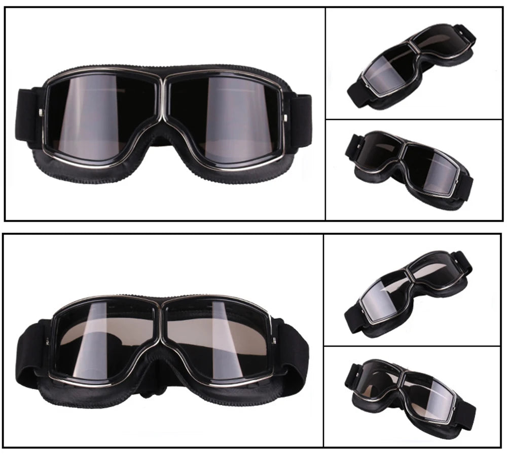 Retro Windproof Motorcycle Glasses | Foldable Sunglasses