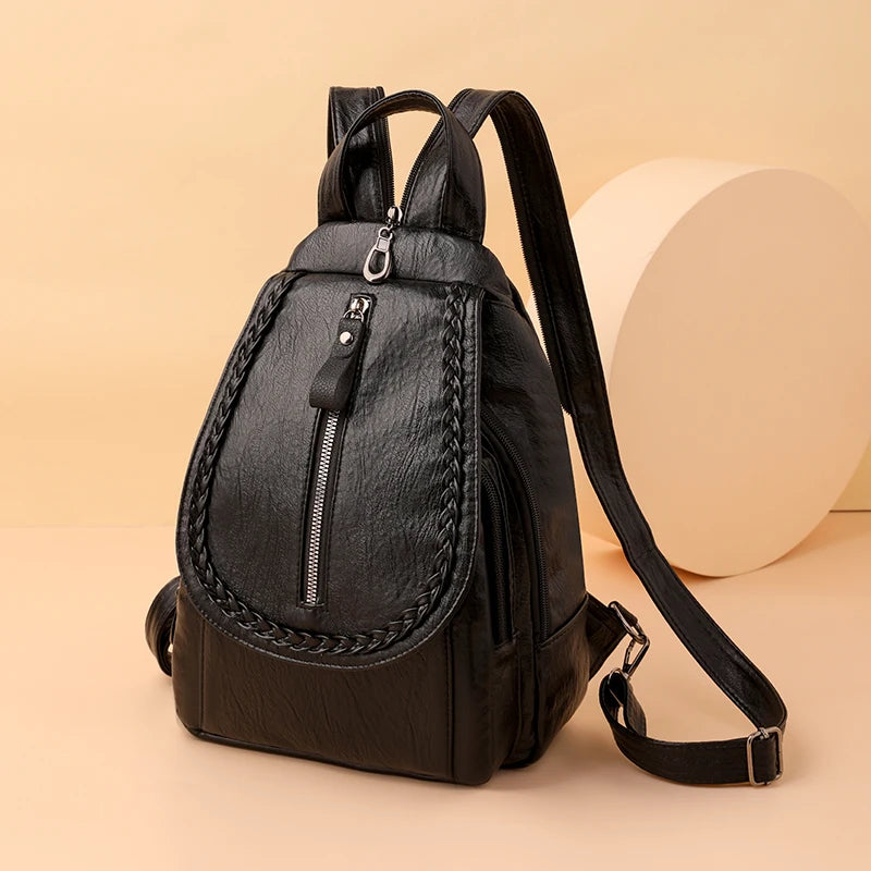 Stylish Women's Leather Backpack | Chic Travel Bag for All Occasions