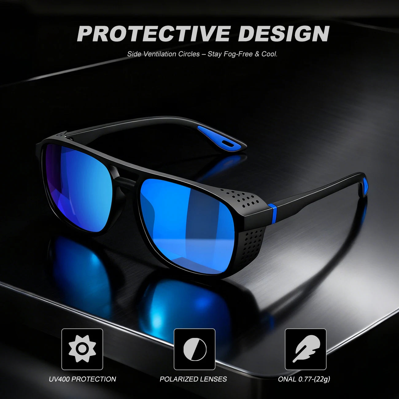 Polarized Sports Sunglasses | Lightweight UV400 Protection for Outdoor Fun