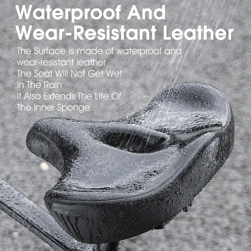 Ultra Wide Ergonomic MTB Saddle | Comfortable Shock-Absorbing Seat