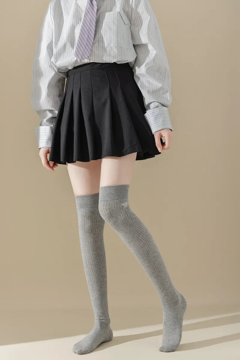 Stylish Women's Cotton Thigh High Stockings | Trendy and Comfortable