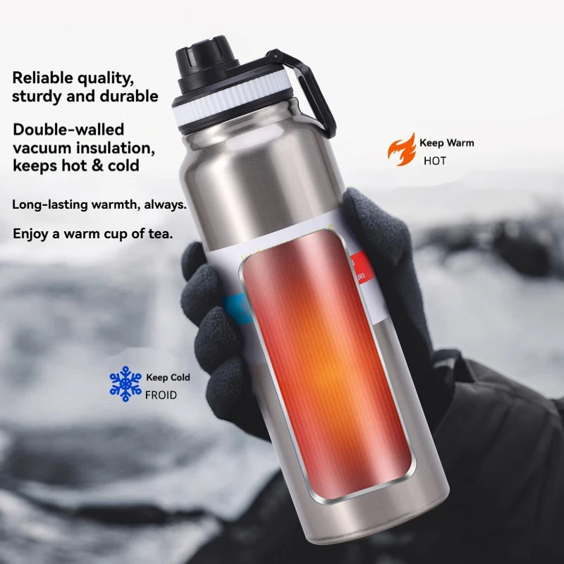 Stainless Steel Vacuum Thermos Bottle | Insulated Sport Mug