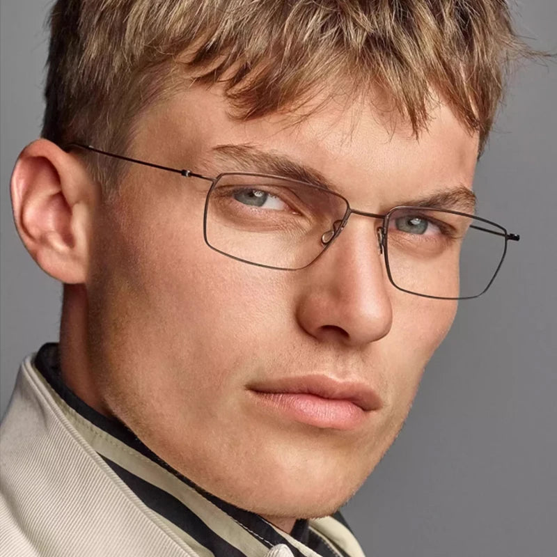 Ultra Light Titanium Eyeglasses | Retro Square Frames for All 2026
