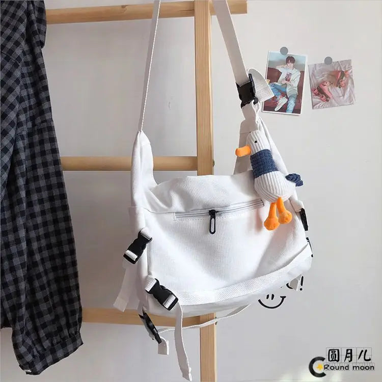 Stylish Canvas Messenger Bag | Versatile & Spacious Travel Companion