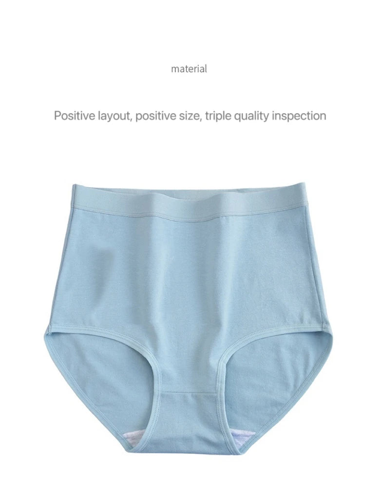 Plus Size High Waist Cotton Briefs for Women | Breathable Comfort