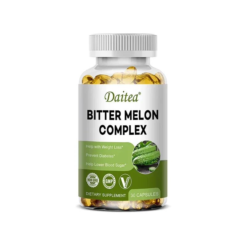 Natural Bitter Melon Extract Capsules | Support Blood Sugar & Fat Burn