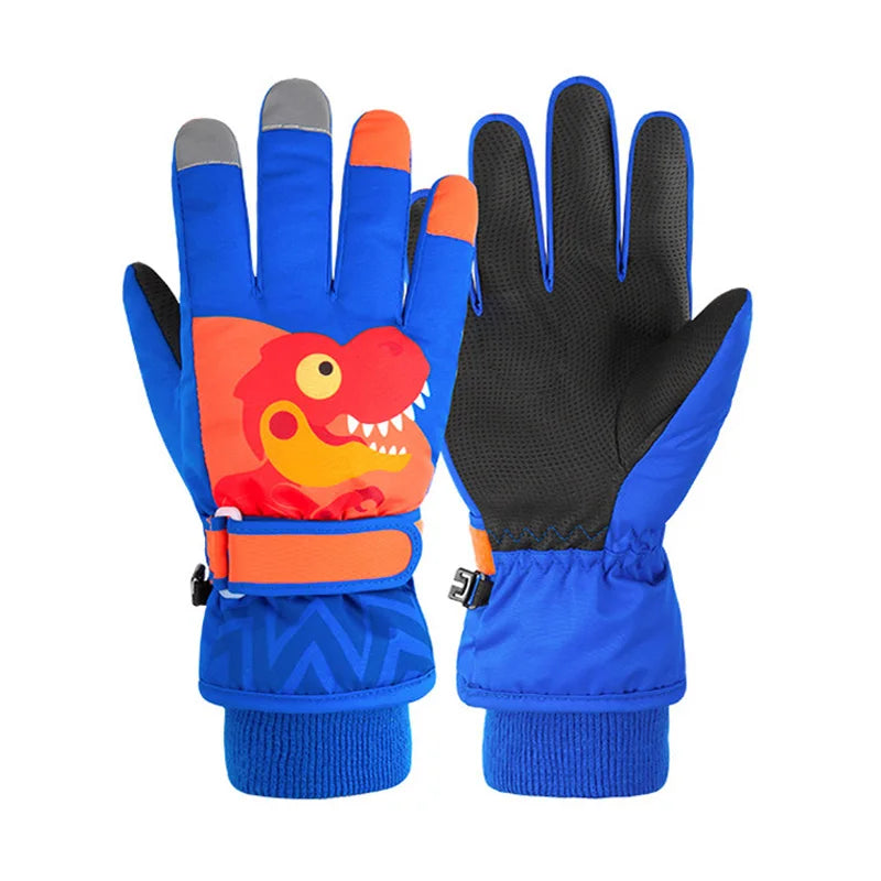 Thick Baby Winter Gloves | Waterproof Coral Fleece Kid Mittens