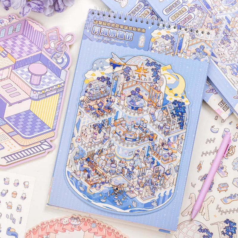20 pcs Super Large Miniature Scene Stickers | Fun DIY Educational Craft