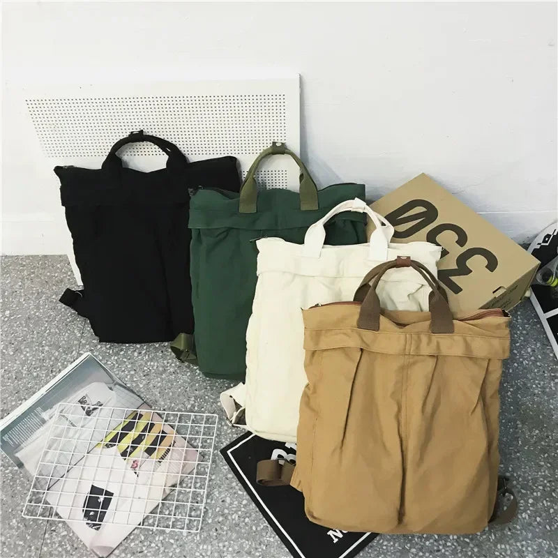 High Capacity Solid Color Backpack for Women & Teens | Travel & School Bag