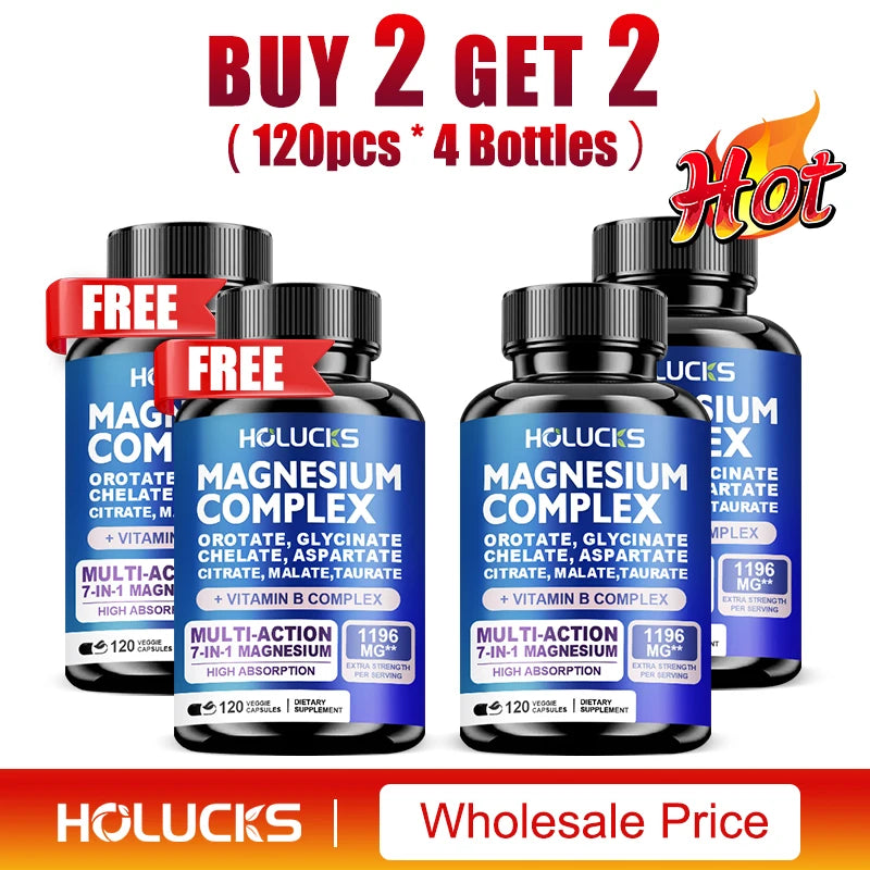 Magnesium Complex Supplements for Brain Health & Relaxation