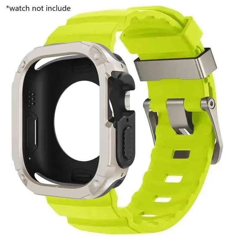Waterproof Silicone Strap and Case for Smartwatches | Durable & Stylish