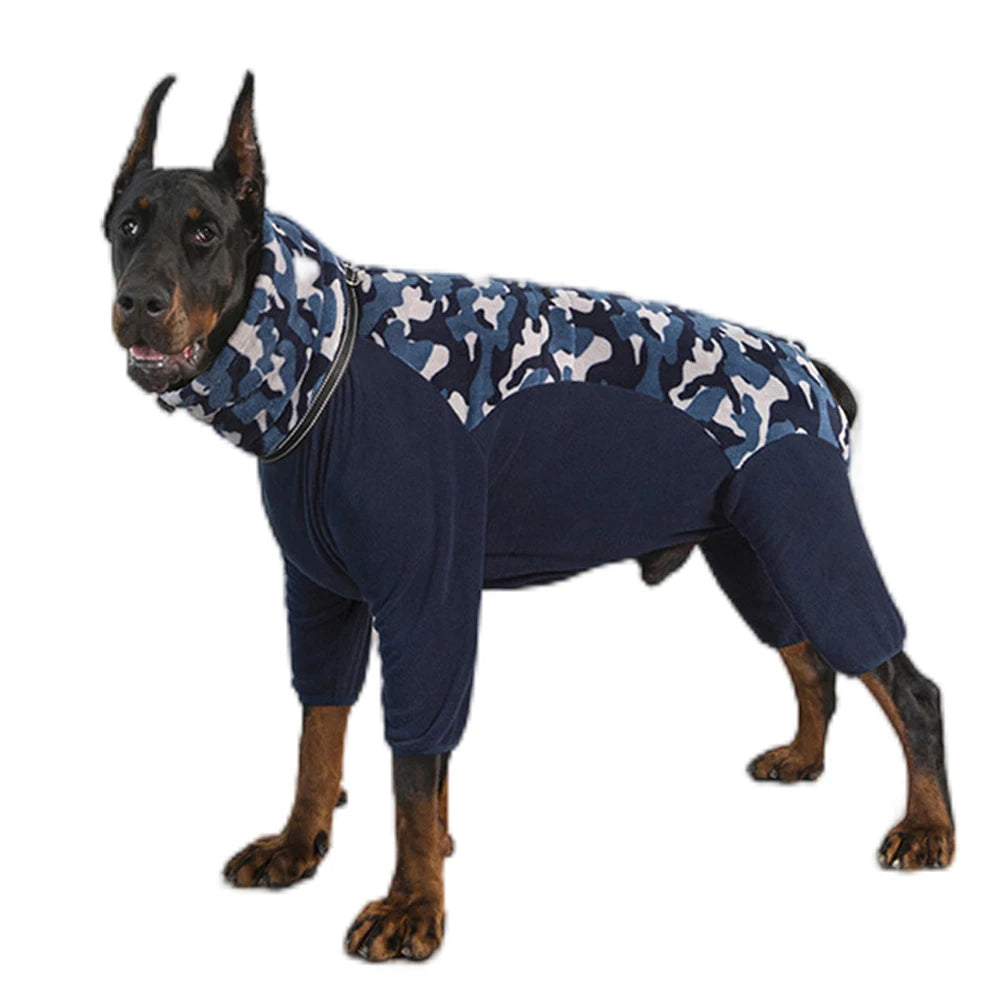 Warm Fleece Overalls for Dogs | Soft Winter Jumpsuit