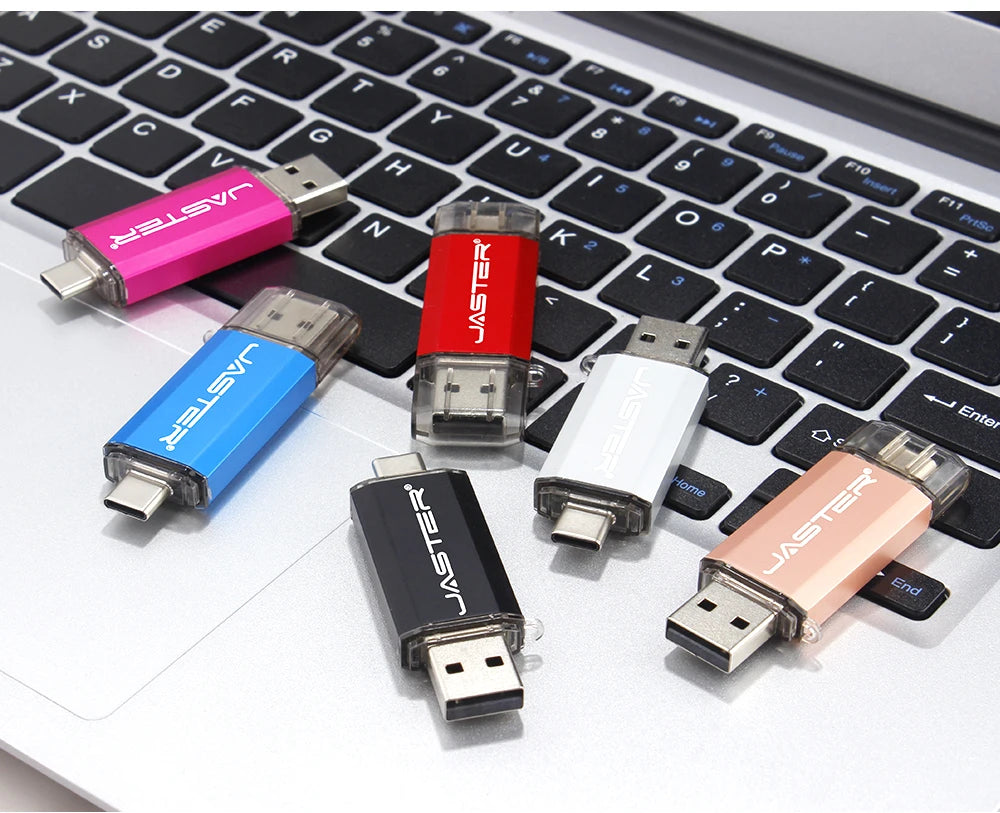 High-Speed OTG USB Flash Drive for Type-C Devices | 128GB to 4GB