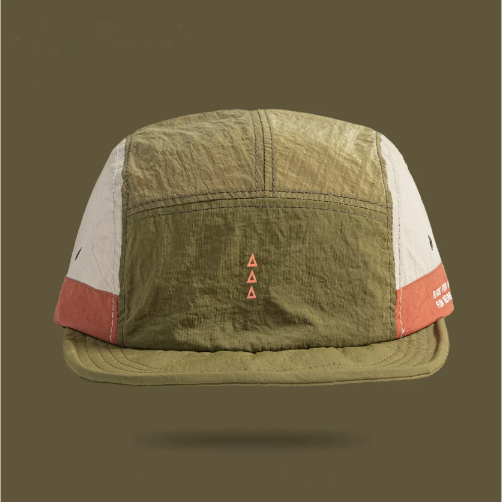 Waterproof Color Block Baseball Cap | Unisex Short Brim Hat
