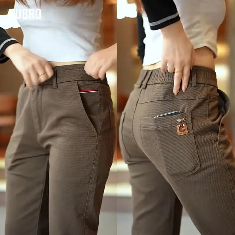 Men's Thick Fleece Wide-Leg Pants | Comfortable & Versatile Style