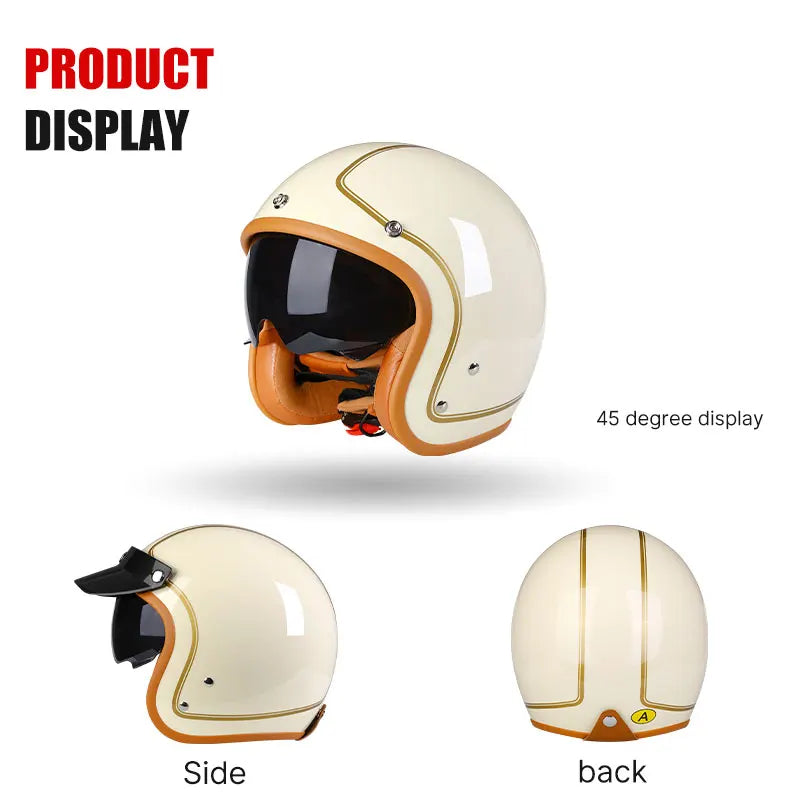 Stylish Lightweight Jet Helmet for Men and Women | Safe Riding Gear