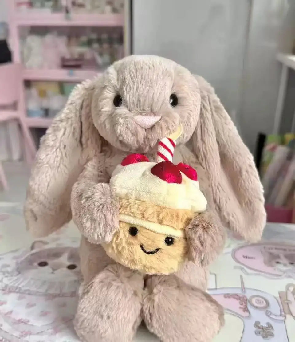 Cute Rabbit Plush Toy with Floral Ears | Ideal Kids Gift