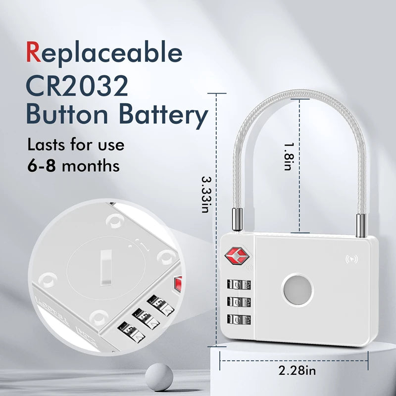 Intelligent Luggage Lock with GPS Tracker | Smart Anti-Lost Padlock