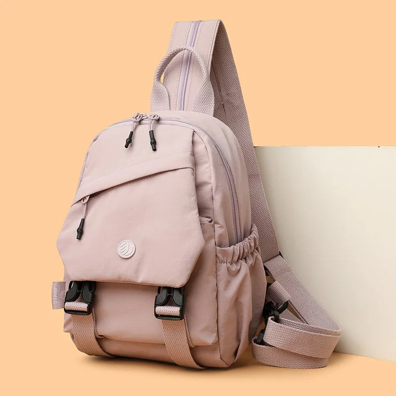 Unisex Lightweight School Backpack | Water-Resistant Nylon Bag