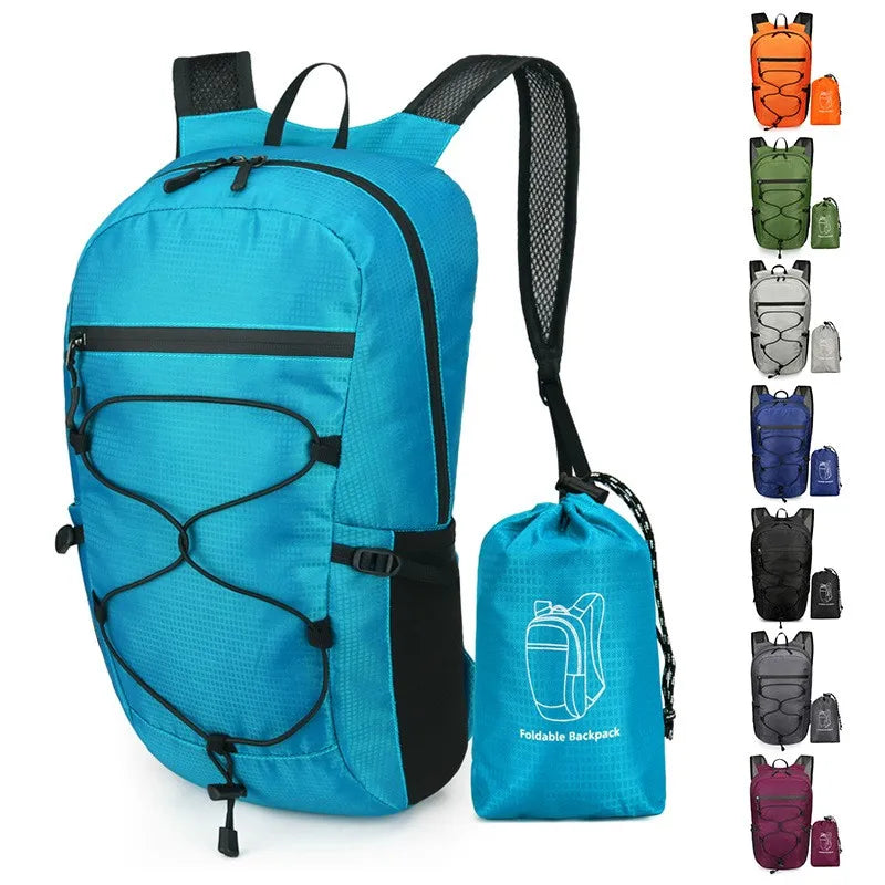 20L Lightweight Portable Foldable Waterproof Backpack for Travel