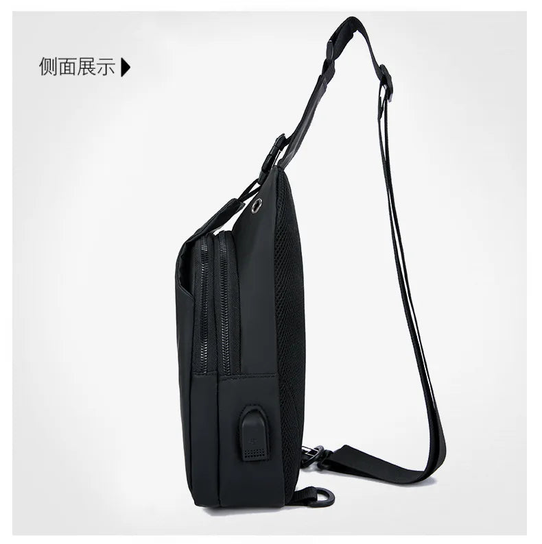 Stylish Men's Chest Bag | Casual One Shoulder Crossbody Design