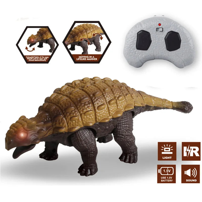 Remote Control Dinosaur Toy | Realistic Ankylosaurus Model