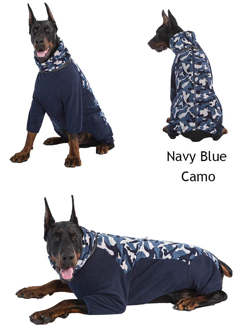 Warm Fleece Overalls for Dogs | Soft Winter Jumpsuit