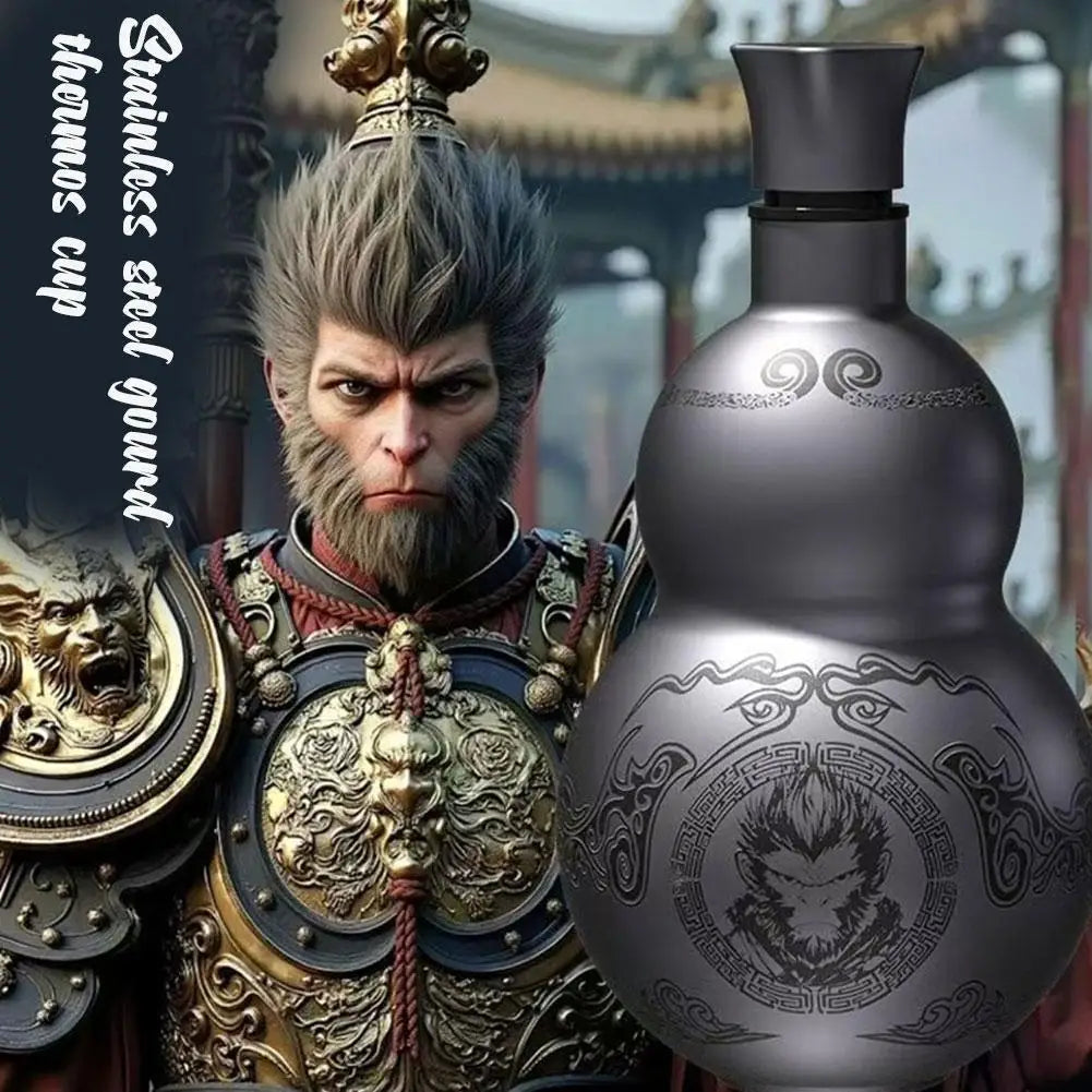 Large Capacity Stainless Steel Gourd Water Bottle | Thermal Insulation Cup