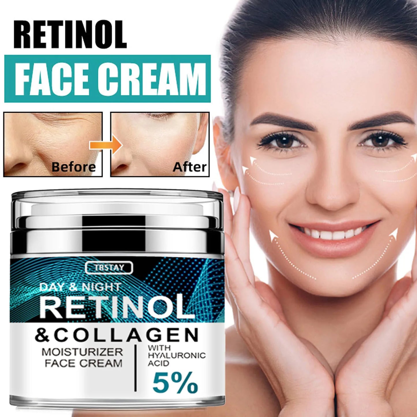 Collagen Retinol Hyaluronic Acid Cream | Anti-Aging Skin Care