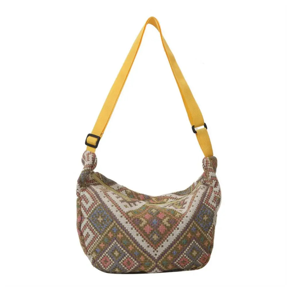 Fashionable Large-Capacity Canvas Shoulder Bag for Women