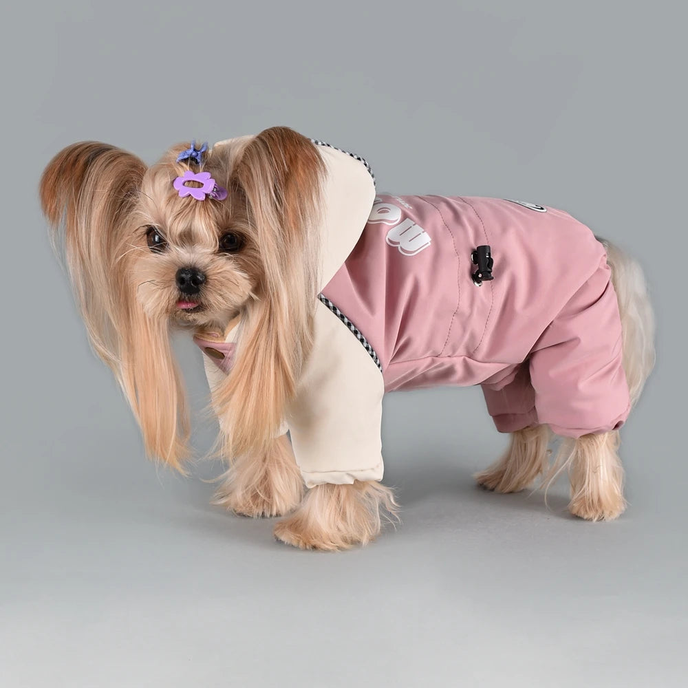 Winter Dog Hoodie Overall | Cozy Snowsuit for Small & Medium Breeds