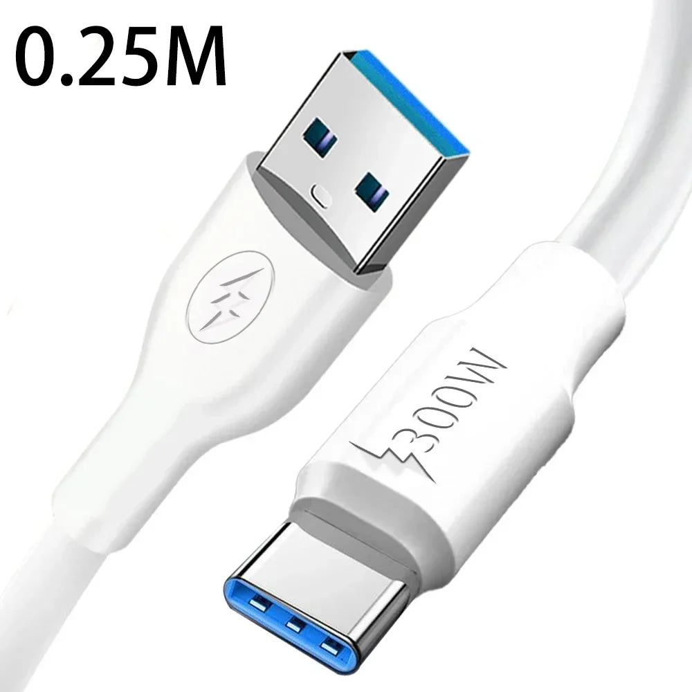 300W Super Fast Charging USB Type C Data Cable | Universal Compatibility