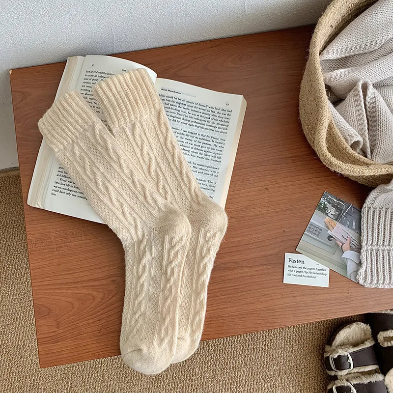 Women's Thicken Cashmere Wool Socks | Cozy Winter Essential