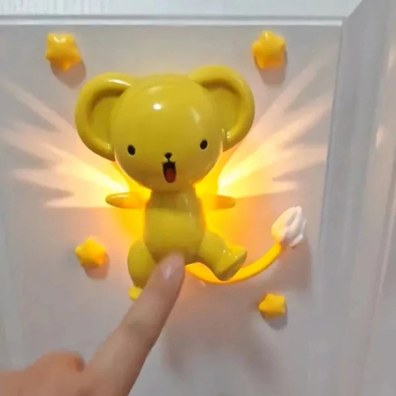 Luminous Anime Fridge Stickers | Creative Light Signs for Decor