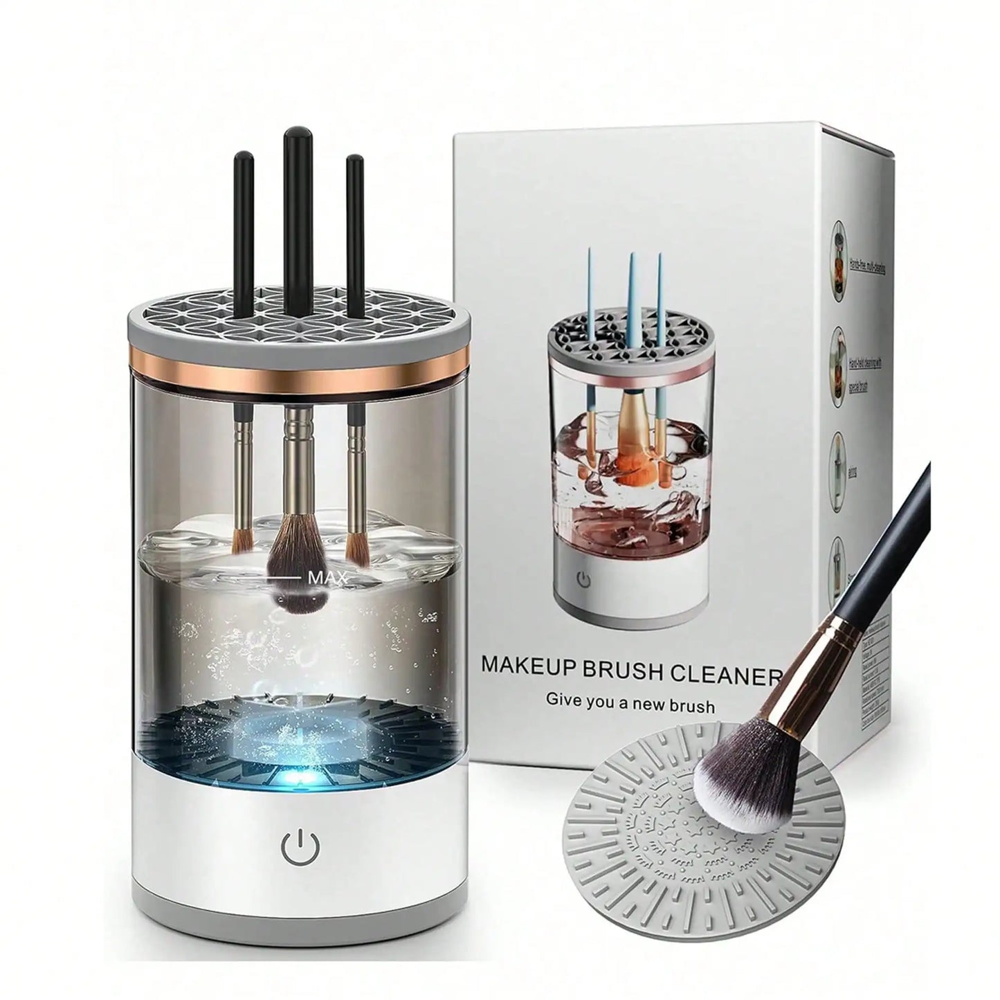 Electric Makeup Brush Cleaner Machine | Automatic Spinner & Dryer