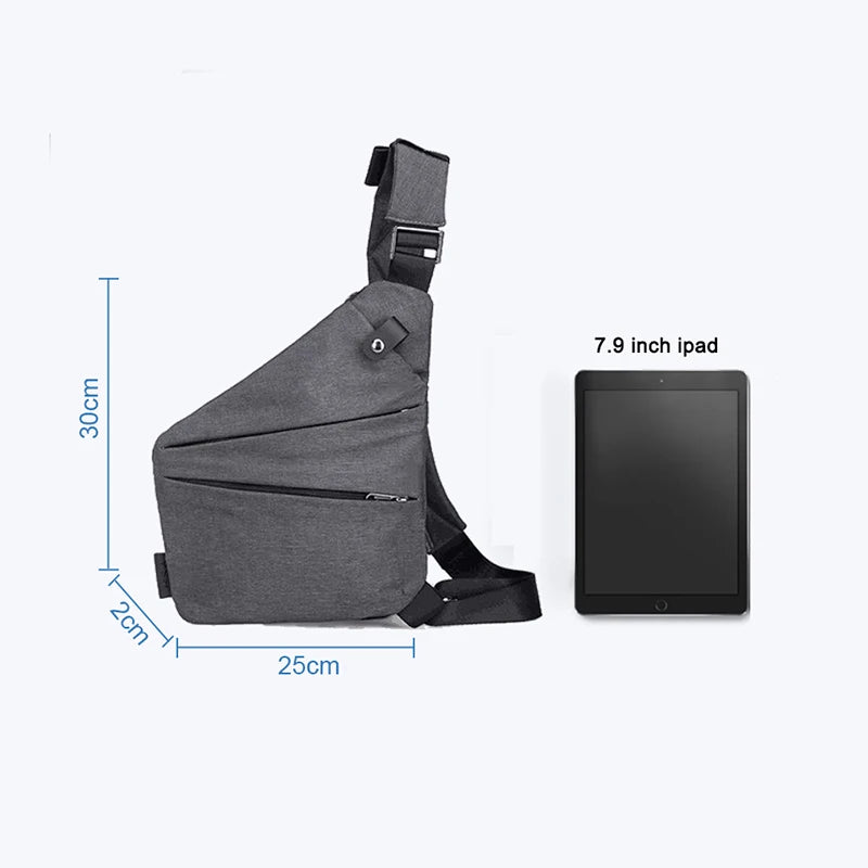 Multifunction Waterproof Crossbody Bag | Anti-Theft Chest Bag for Men