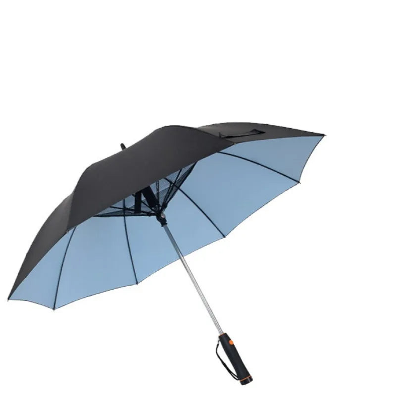 Portable Cooling Sunshade Umbrella with Fan | UV Protection