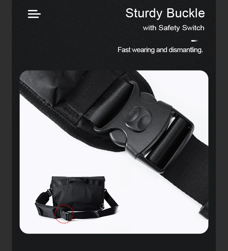 Waterproof Men Messenger Bag | Stylish Anti-Theft Crossbody Bag