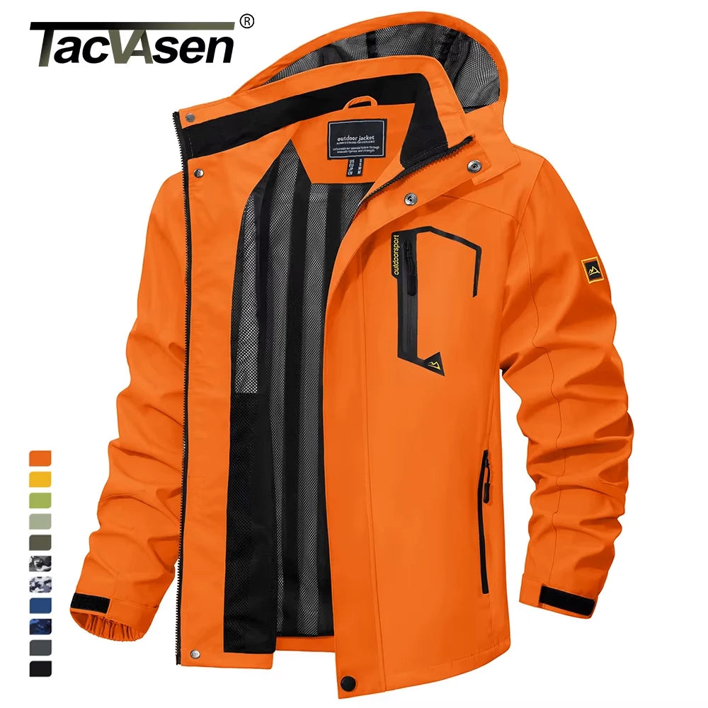 Chaqueta Impermeable Ligera para Hombre | Cortavientos Versátil para Exteriores