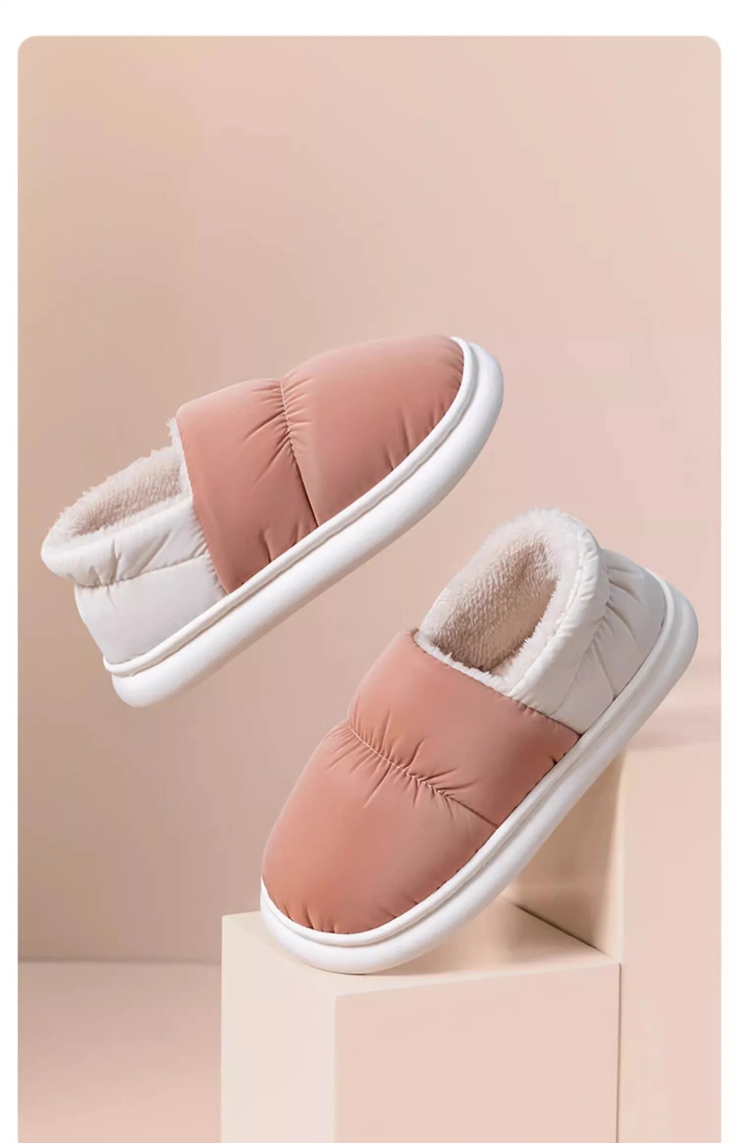 Women's Cotton Patchwork Slippers | Warm Anti-Slip Indoor Shoes