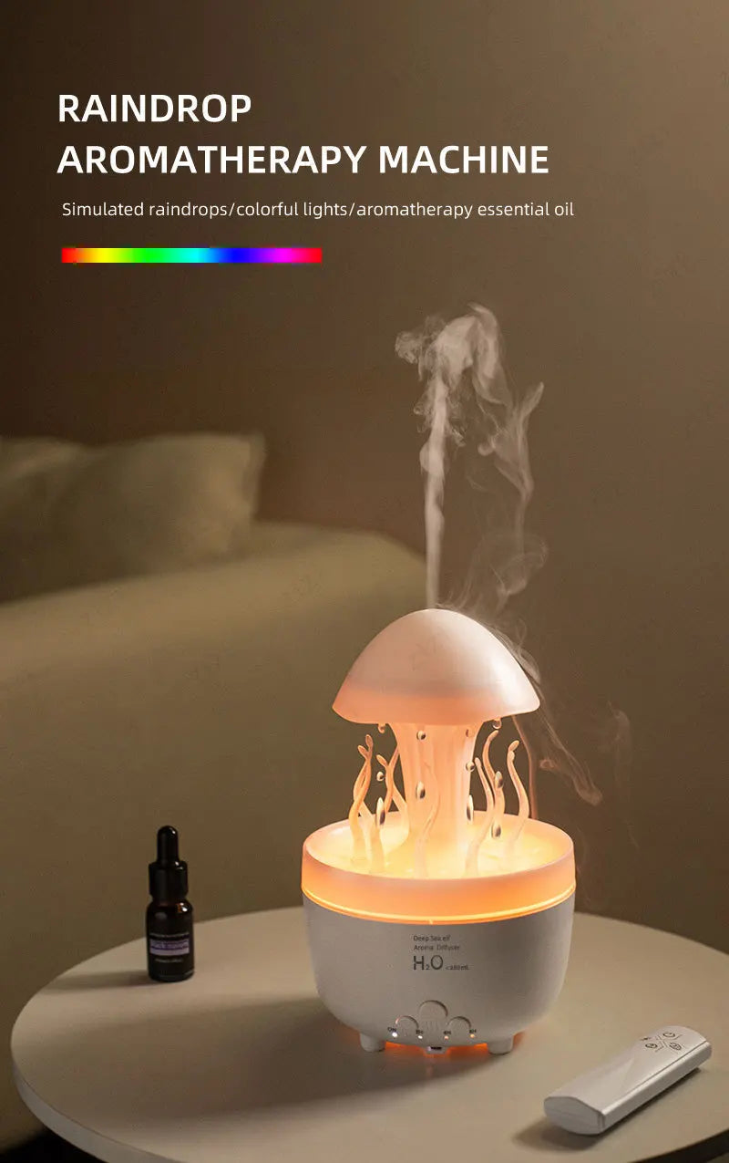 Colorful Night Light Aromatherapy Humidifier | Relaxing Bedroom Decor