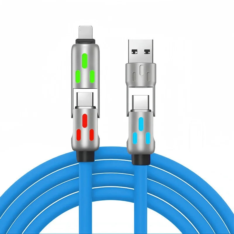 4-in-1 USB Fast Charging Cable | Universal Compatibility
