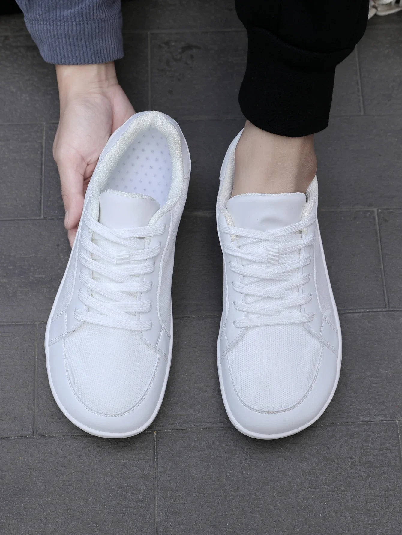 Men's Barefoot Wide Toe Box Walking Shoes Extra Width Minimalist Shoes Breathable Zero Drop Comfortable Shoes Fashion Sneakers