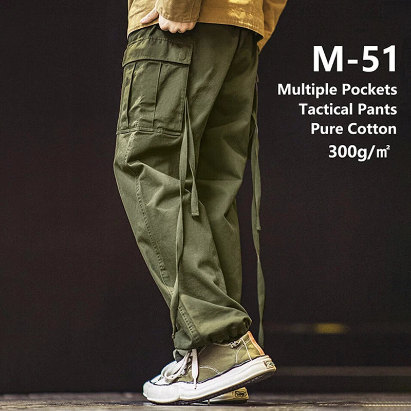 Men's Vintage Multi-Pocket Tactical Cargo Pants | All-Season Comfort